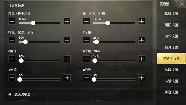 和平精英S5赛季12月18日最新灵敏度参考值